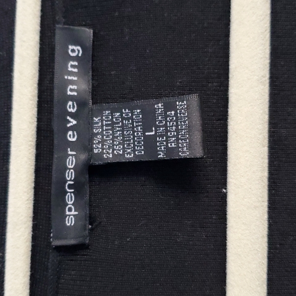 Spenser Evening Tie Front Shrug w Rhinestones - Picture 2 of 5